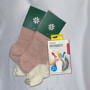 Bamboo Socks & Sock Monkey Women 9-11